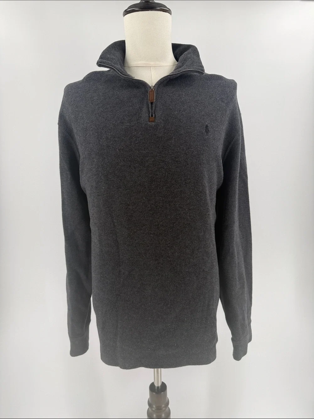Charcoal Half-Zip Men’s Sweater